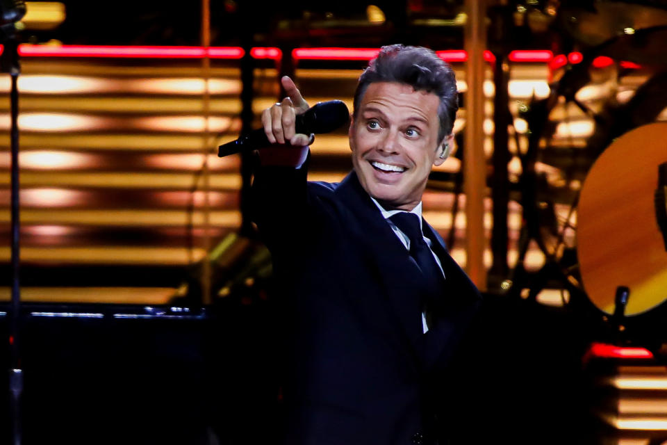 Luis Miguel in Buenos Aires, Argentina.  Photograph: Agustin Markarian/Reuters