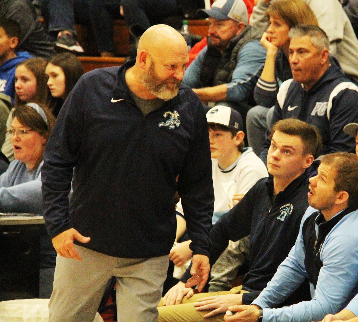 Prairie Central head coach Darin Bazzell saw his team ranked No. 1 in Class 2A as it entered postseason play. Bazzell was a starter on the 1989-90 Prairie Central team that was also ranked No. 1 (in Class A) when it began postseason play.