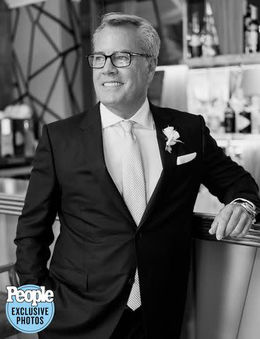 <p>Gianni Di Natale</p> Peter Cook strikes a pose on his wedding day