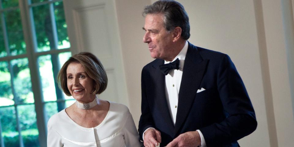 Nancy Pelosi and Paul Pelosi at the White House