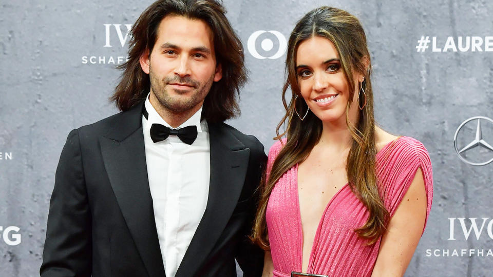 Ona Carbonell, pictured here with her husband at the 2020 Laureus World Sports Awards.