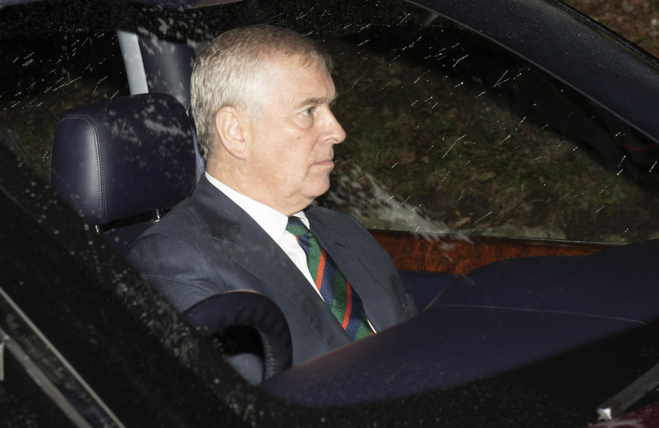 November 21st 2019 - Prince Andrew The Duke of York steps down from all official royal public duties amid the escalation of his associations in the Jeffrey Epstein scandal. - File Photo by: zz/KGC-492/STAR MAX/IPx 2018 8/12/18 Prince Andrew The Duke of York attends the Sunday Church Service at Crathie Kirk - the regular place of worship of the British Royal Family when they are on holiday at Balmoral Castle. (Crathie, Aberdeenshire, Scotland, UK)