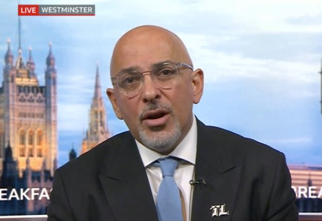 Nadhim Zahawi did not answer Sally Nugent's question about having to defend No.10 constantly (Photo: BBC Breakfast)