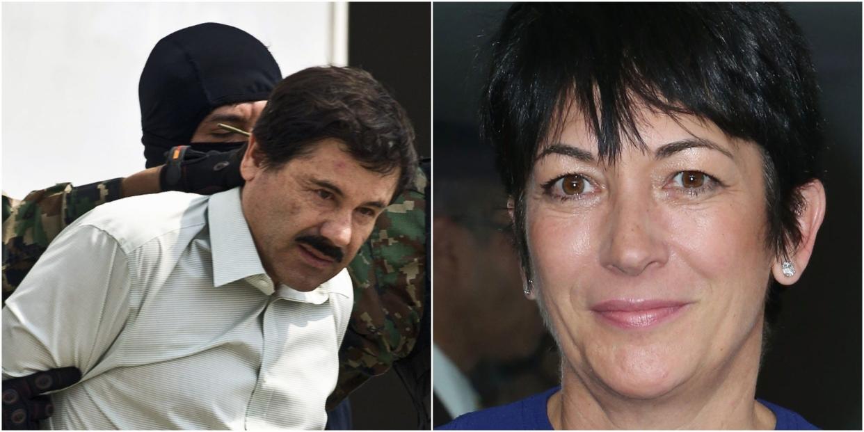 "El Chapo" Guzman and Ghislaine Maxwell