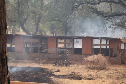 A building that was destroyed by the Thompson Fire in Butte County, California. Taken on July 2, 2024. (Cal Fire) (https://www.flickr.com/photos/calfire/53831960872/in/album-72177720318446477/)