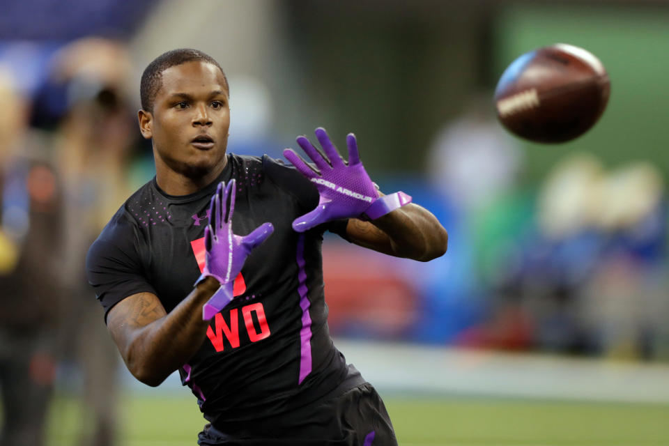 Florida receiver Antonio Callaway was drafted 105th overall by the Cleveland Browns. (AP)