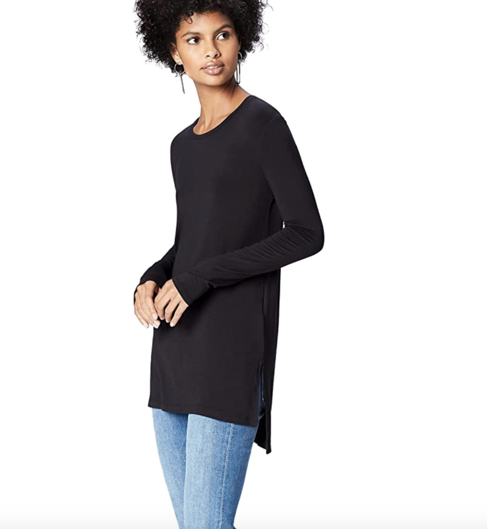 find. Women's Side Slit Long Sleeve Top (Photo: Amazon)