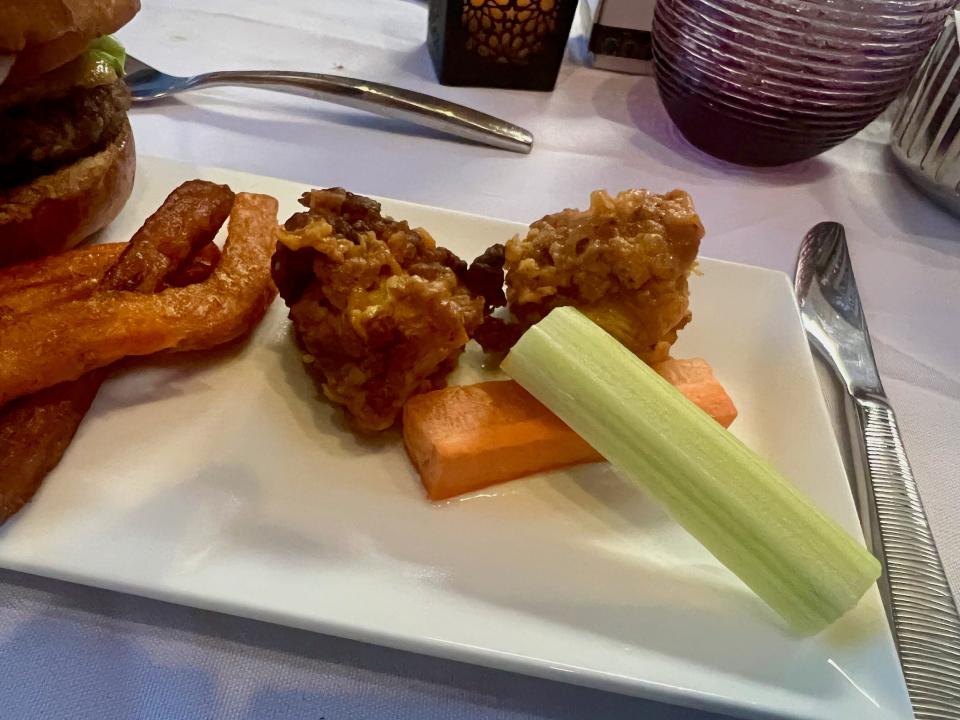 Qatar Airways' meal tasting.