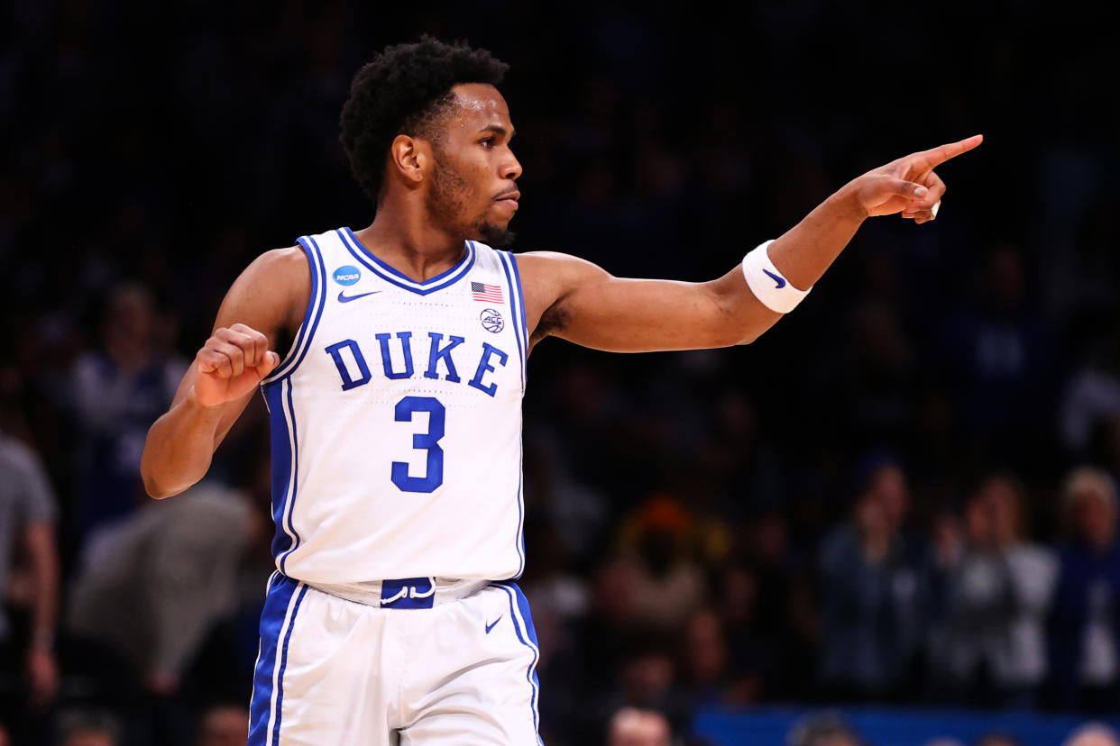 Jeremy Roach is one of nine players to leave Duke this offseason in the transfer portal or to the NBA draft. (Jamie Schwaberow/NCAA Photos via Getty Images)
