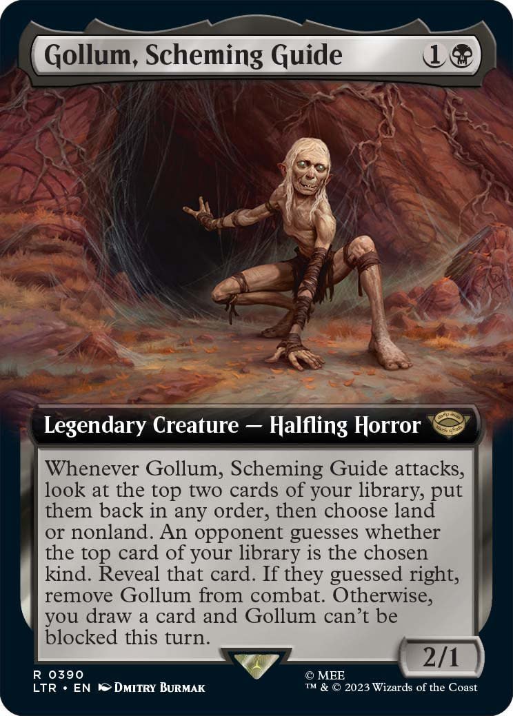 Gollum Scheming Lord of the Rings magic card