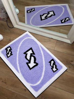 An Uno rug to grace your floor with a +4 card