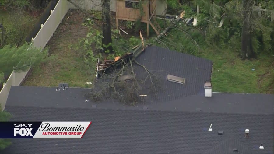 Chesterfield storm damage from April 1, 2024. (Photos: SkyFOX)