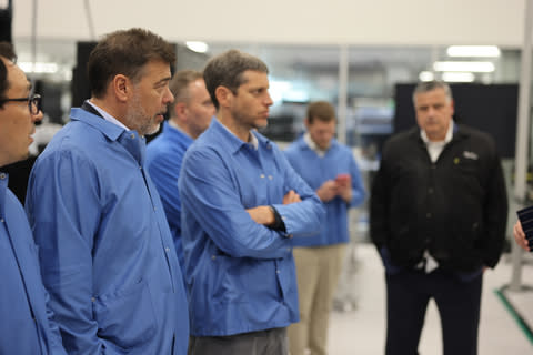 Vrio leadership tours Project Kuiper headquarters in Redmond, Washington. (Photo: Business Wire)