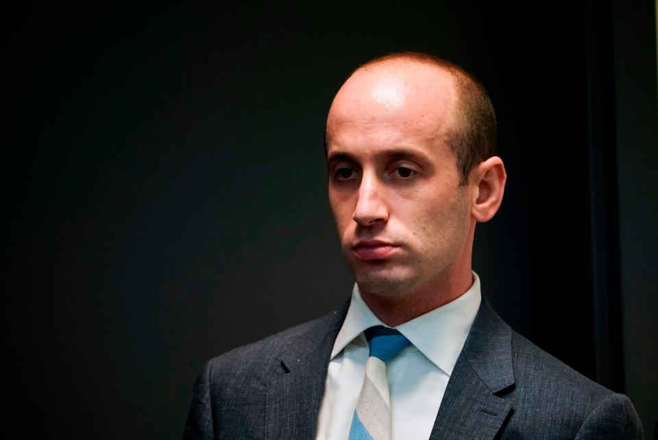 <p>Stephen Miller attacks Joe Biden’s immigration plan in first ever tweet</p> (MANDEL NGAN/AFP via Getty Images)