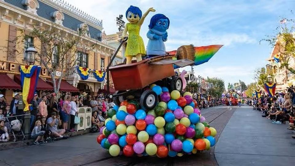 Inside Out Float in Pixar Play Parade