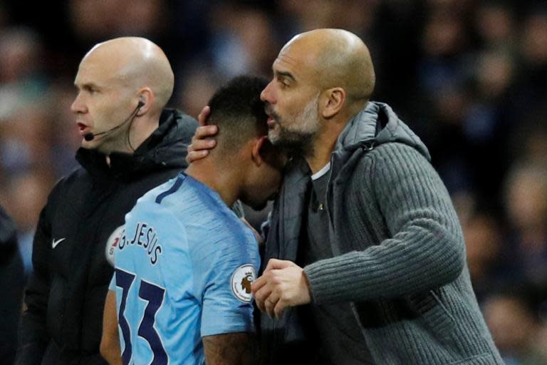 Man City boss Pep Guardiola leaps to defence of Gabriel Jesus after 104 days without a goal in Premier League