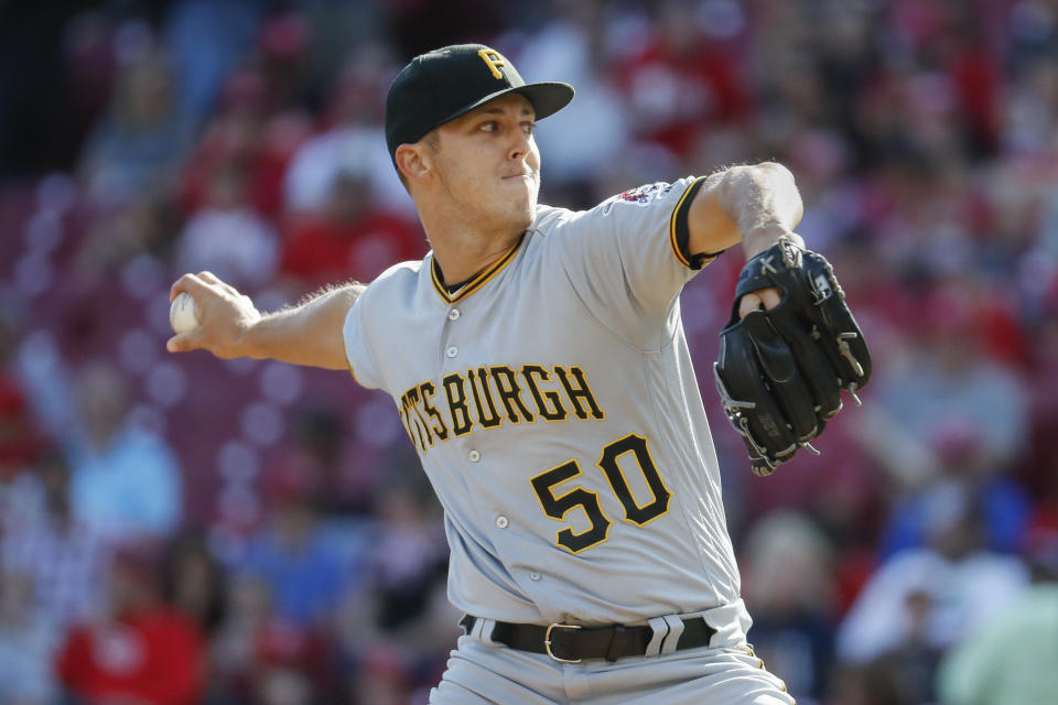 Pittsburgh Pirates starting pitcher Jameson Taillon seems primed for a breakout season. (AP Photo/John Minchillo)