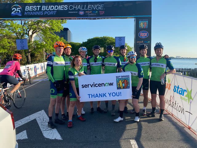 <p>Service Now</p> ServiceNow team members in June, participating in the Best Buddies Hyannis Port Challenge for the ninth year, which has raised more than $250,000 to date.