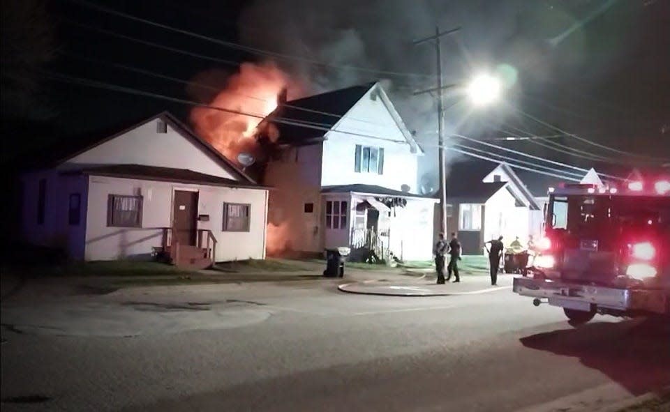 One person was killed in a house fire on West Spruce Street on Monday, April 15, 2024 in Sault Ste. Marie.