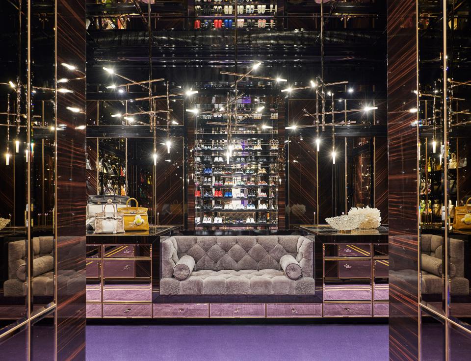 Drake's closet—Birkins at left—at home in Toronto