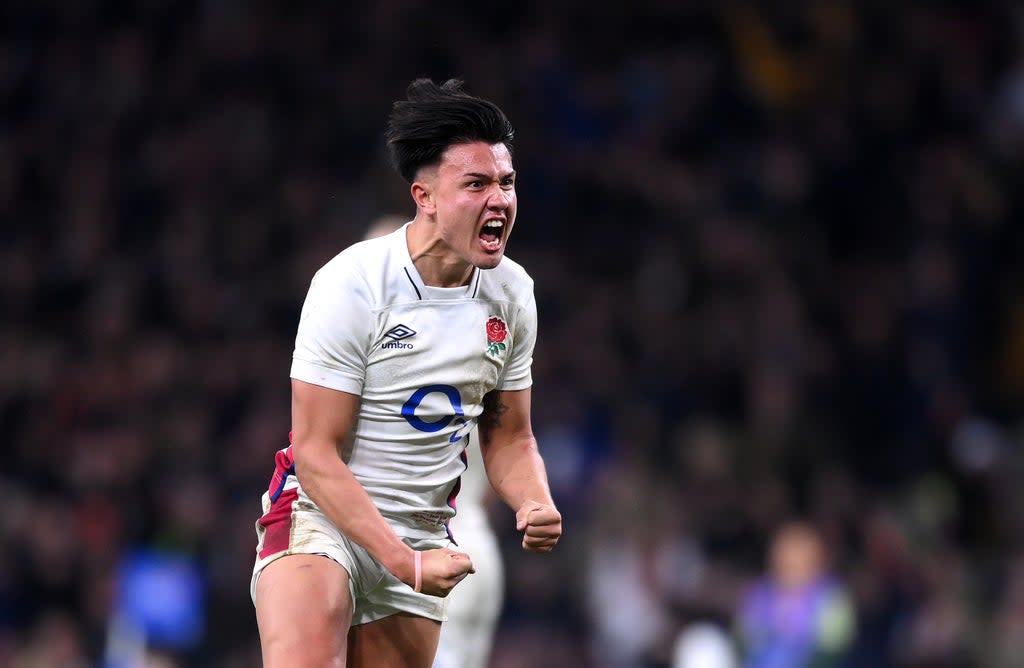 Marcus Smith celebrates slotting the winning penalty (Getty Images)