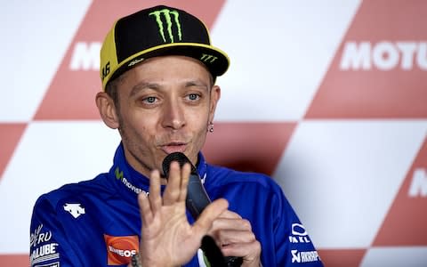 VALENCIA, SPAIN - NOVEMBER 09: Valentino Rossi of Italy and Movistar Yamaha MotoGP during the MotoGP of Valencia - Previews at Comunitat Valenciana Ricardo Tormo Circuit on November 9, 2017 in Valencia, Spain. (Photo by fotopress/Getty Images)  - Credit: Getty Images Europe /fotopress