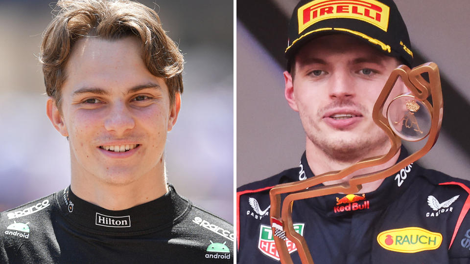 Oscar Piastri and Max Verstappen.