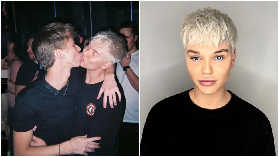 Jack Vidgen has been snapped locking lips with German model Malte Schoschies. Photo: Instagram/mxlte