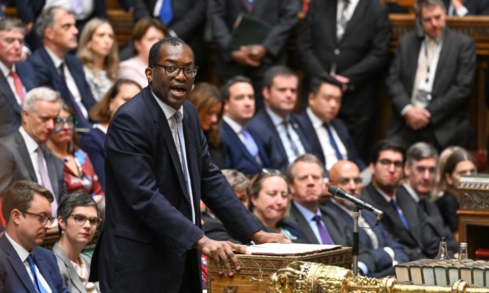 Kwasi Kwarteng speaks in the House of Commons