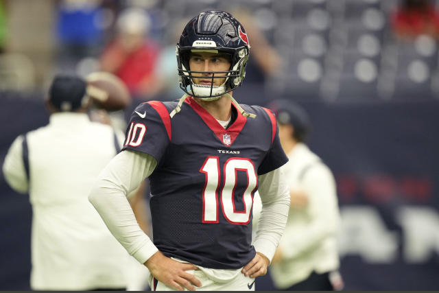 What could the Texans playing rookie QB Davis Mills at this point possibly  hurt?