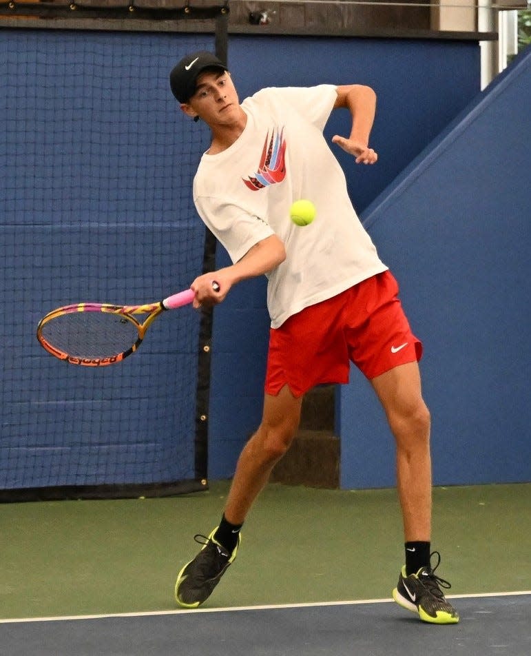 Dylan Catanese wins the boys 16 title in the 90th News Journal Tennis Tournament.