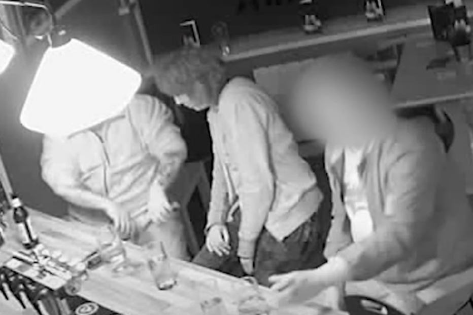 CCTV footage of Julia Rawson (middle) at a pub in Dudley with a man with tattoos on his arms (left) proved to be crucial to the investigation. Source: West Midlands Police