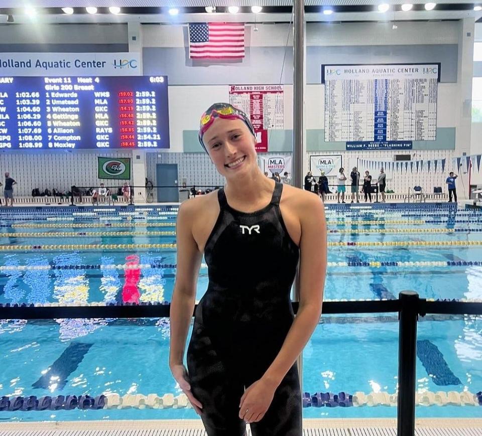 MLA's Sophia Umstead qualified for the U.S. Olympic Swimming Trials.