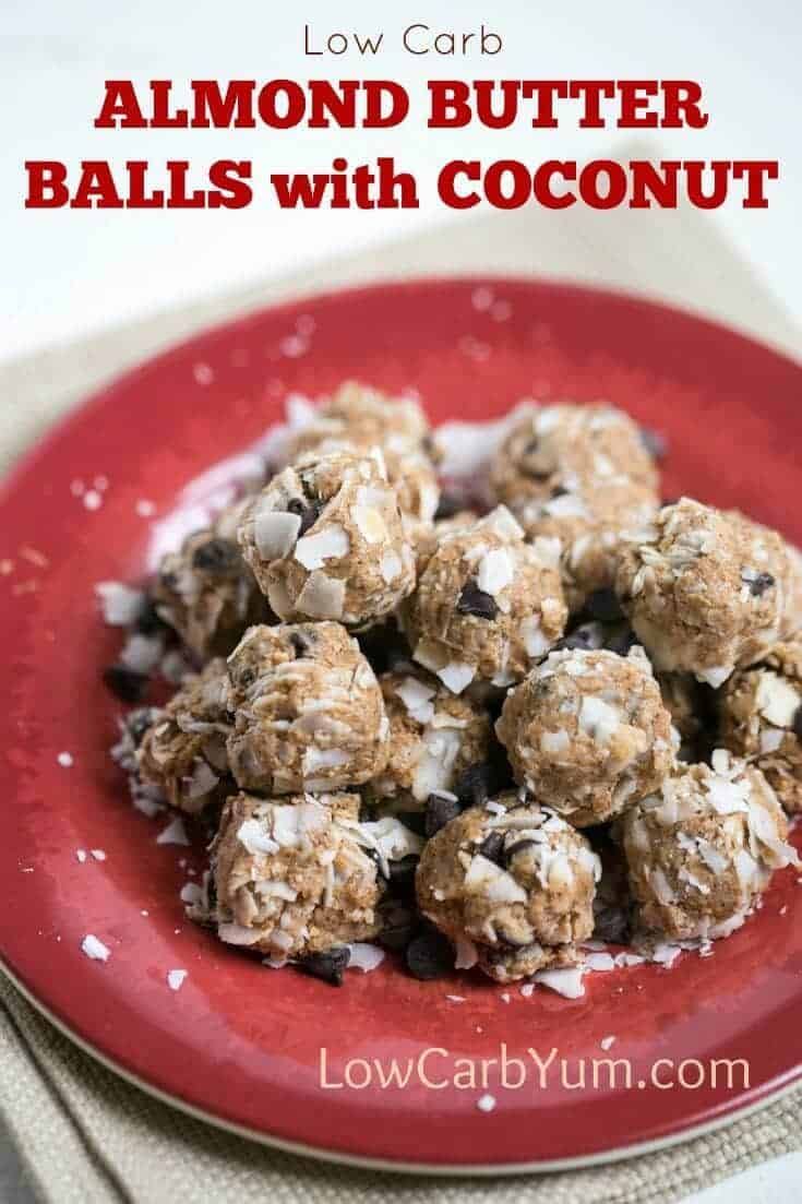 Almond Butter, Coconut, Chocolate Chip Protein Balls