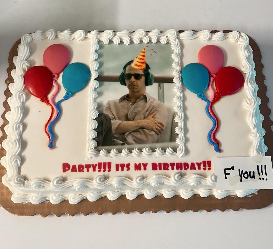 The reporter's Kendall-themed birthday cake