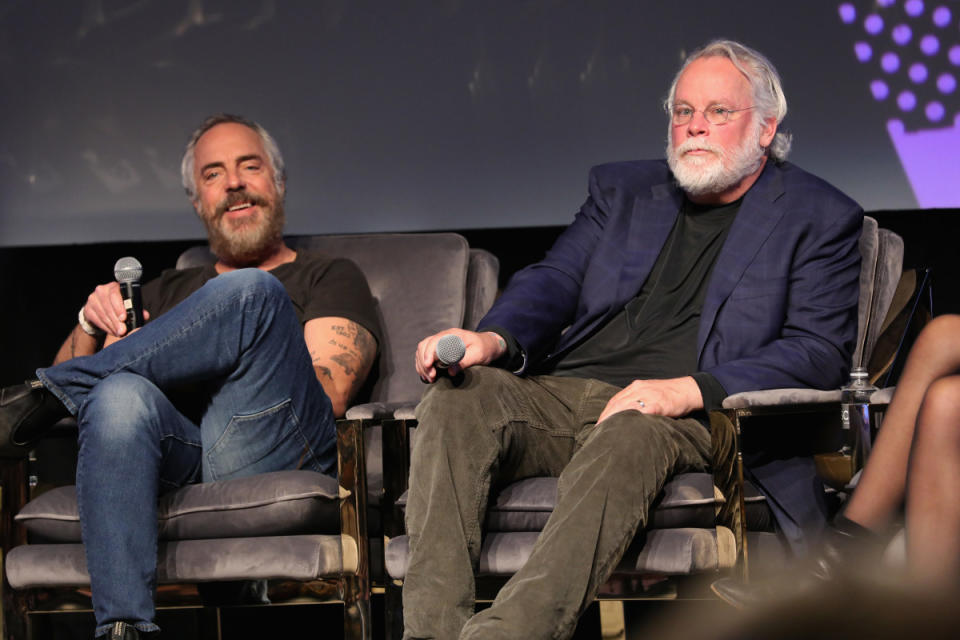 Titus Welliver and Michael Connelly<p>Getty Images</p>