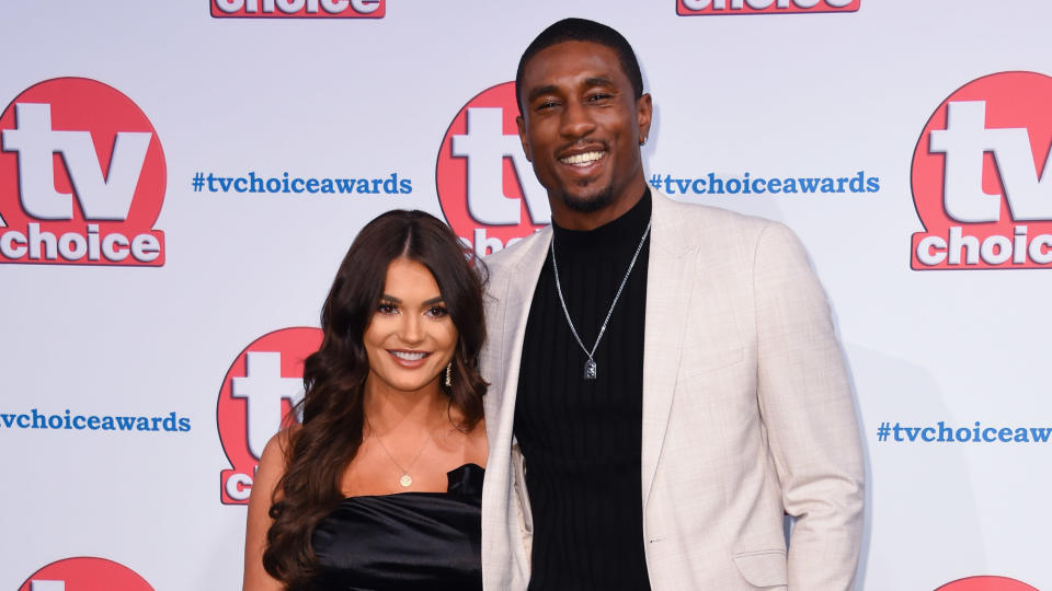 India Reynolds and Ovie Soko split in October 2019 after meeting as contestants on 'Love Island'. (Matt Crossick/PA Images/Getty Images)                                    