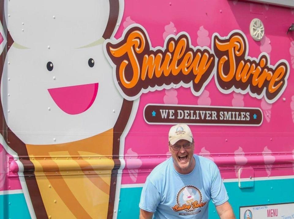 Eric Broyles, owner of Smiley Swirl, will be selling soft serve treats from his truck.