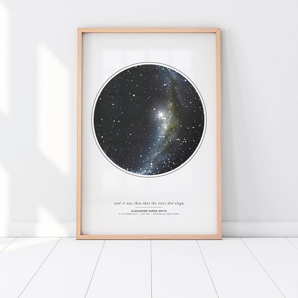 Personalized Night Sky Star Map Poster