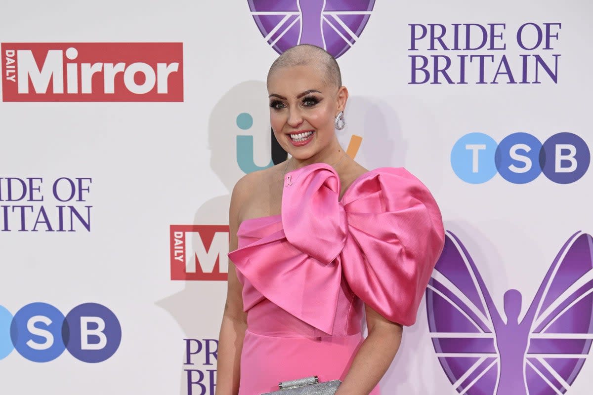 Amy Dowden arrives for the Pride of Britain Awards at the Grosvenor House Hotel, London (Doug Peters/PA) (PA Wire)