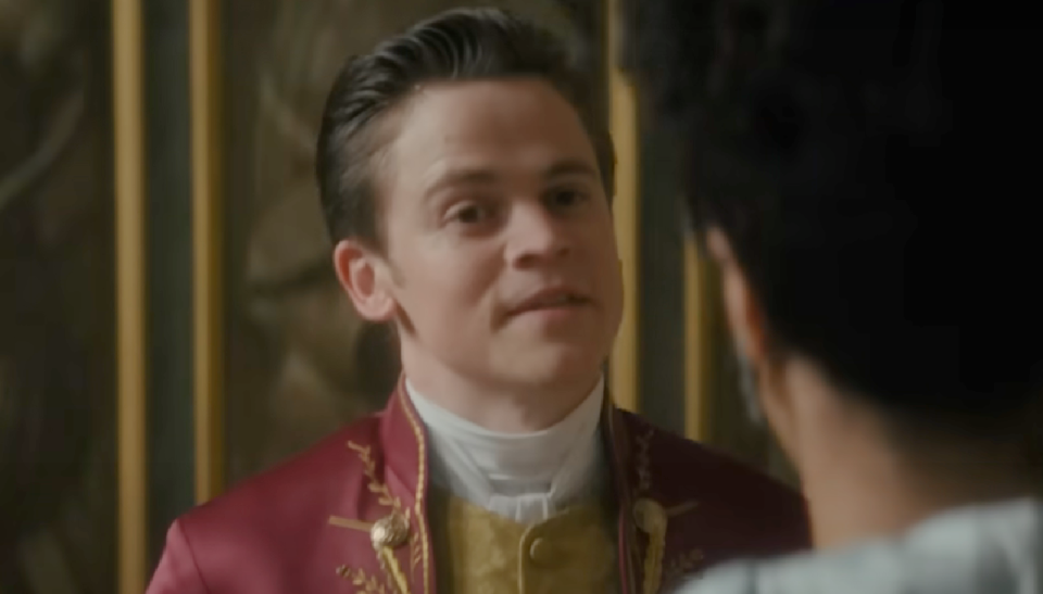 Sam Clemmett in Queen Charlotte: A Bridgerton Story.