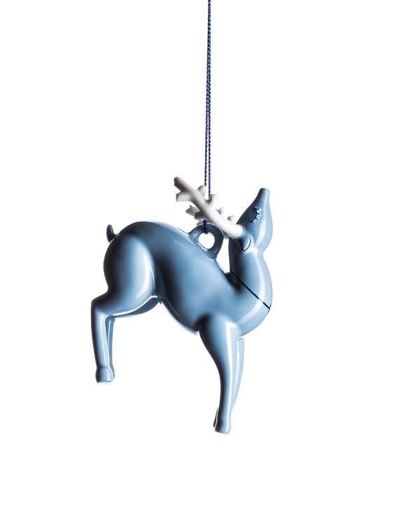 18) Blue Christmas ornament, Alessi