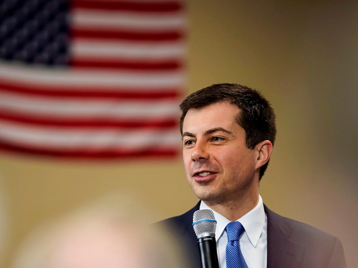 <p>Stand-out LGBTQ members of Biden’s cabinet include openly gay Pete Buttigieg as transport secretary and openly trans Dr Rachel Levine as health secretary</p> (REUTERS)