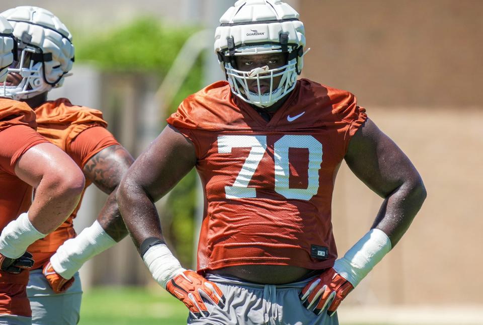 Texas right tackle Christian Jones is entering his sixth and final college season. And sounds like it. "I'm playing a game that I love, and I'm playing it with teammates that I love in the city that I love and the school that I love, so it should be no pressure and just go out there and enjoy it," he said.