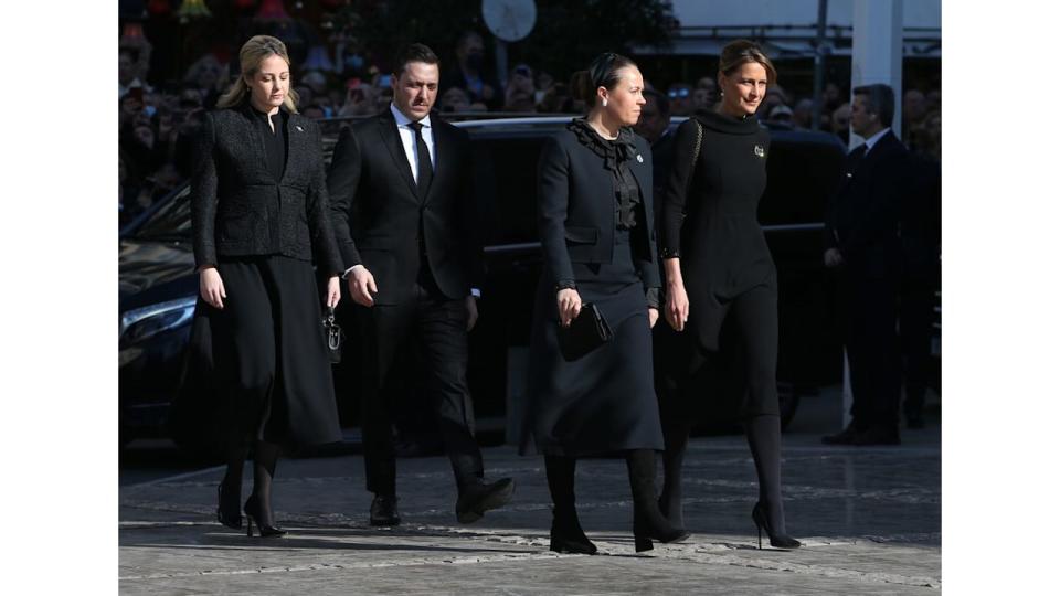 Princess Theodora and her fiance attended King Constantine's funeral