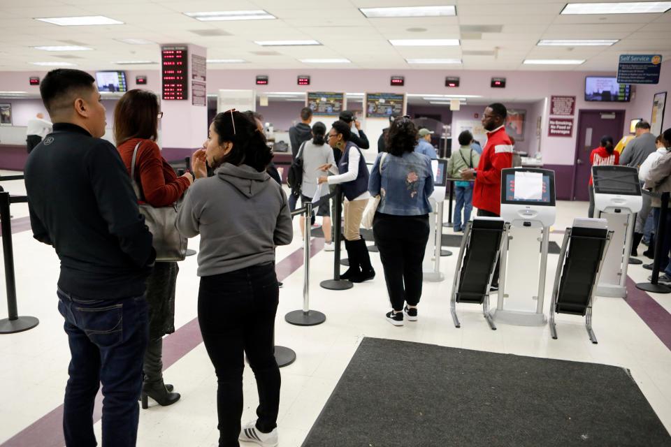 People have been complaining about the long waits while conducting business with the White Plains Department of Motor Vehicles on Oct. 12, 2018. The people that The Journal News spoke to have been averaging 2 hours waits.