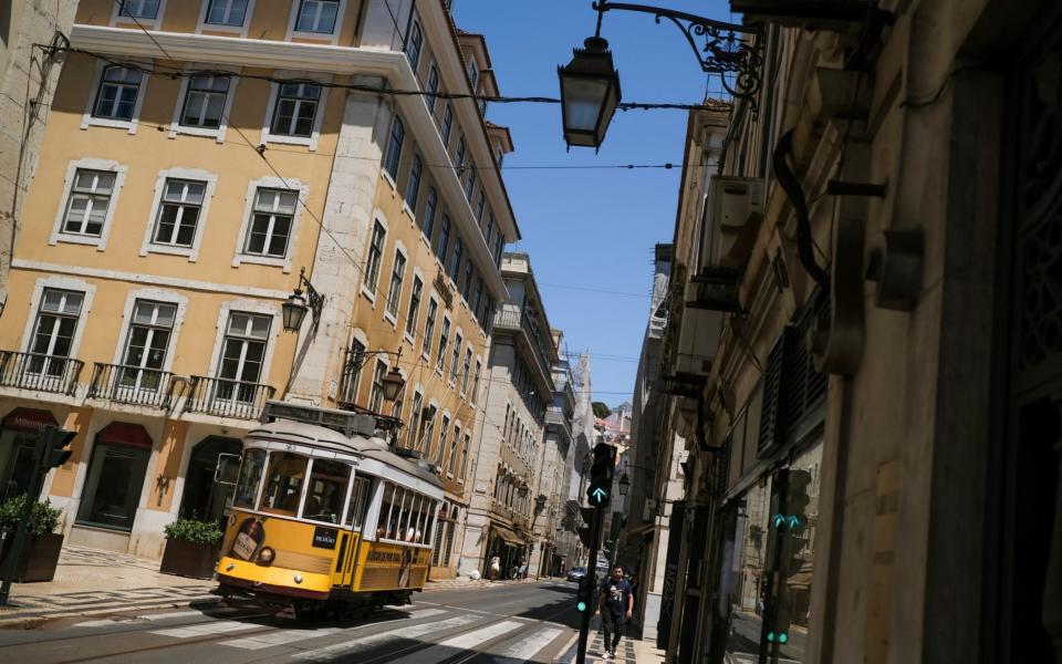 A view of Lisbon downtown amid the coronavirus disease (COVID-19) pandemic, in Lisbon, Portugal, July 8, 2021. REUTERS/Pedro Nunes - Reuters