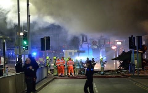 Firefighters work to contain the blaze - Credit: Chris Roe/Chadwicks