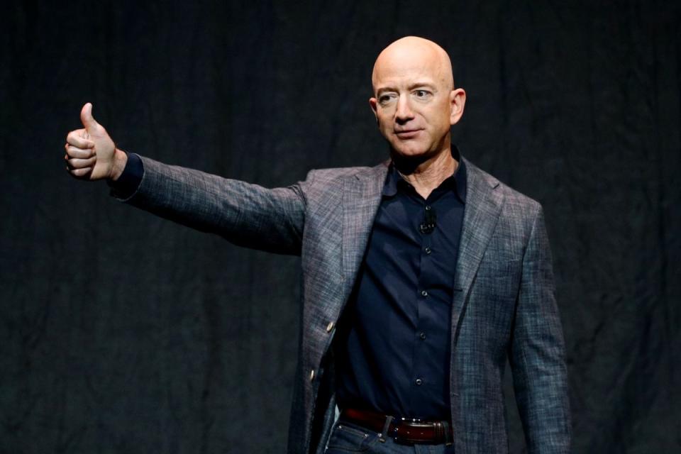 ▲亞馬遜創辦人貝佐斯（Jeff Bezos）名下太空科技公司「藍源」（Blue Origin）將在2025-2030年間建造一個「多功能太空商業園區」，規模堪比一個國際太空站。資料照。（圖／美聯社／達志影像）