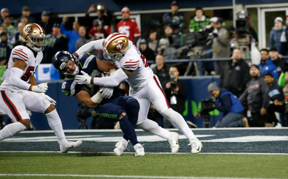 Flex scheduling provided NBC and prime-time viewers one of the NFL's most dramatic moments this season. (Michael Zagaris/San Francisco 49ers/Getty Images)